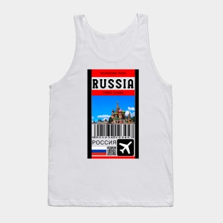 Russia fist class boaring pass Tank Top